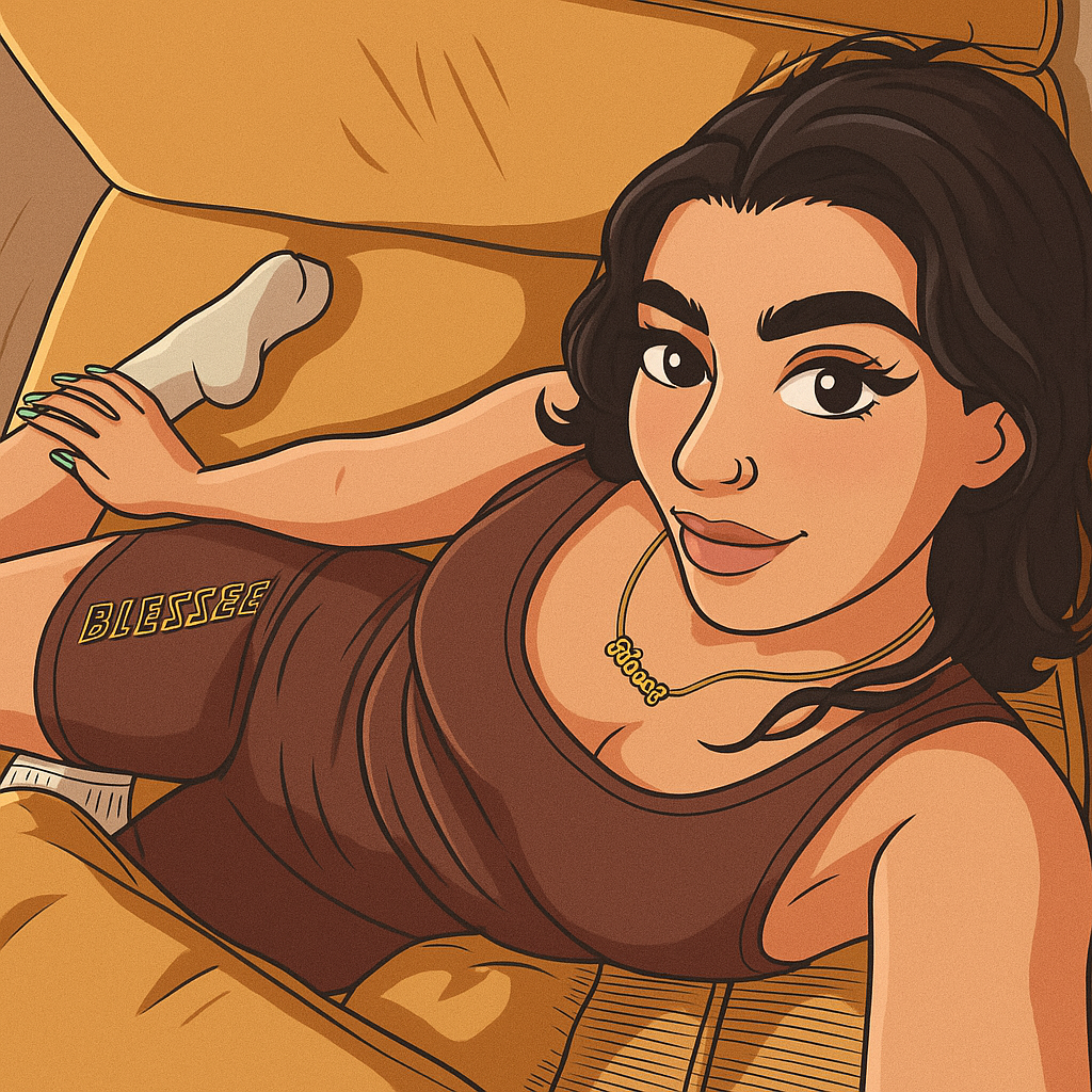 Our in-house created cartoon drawing of Jasmine Sherni