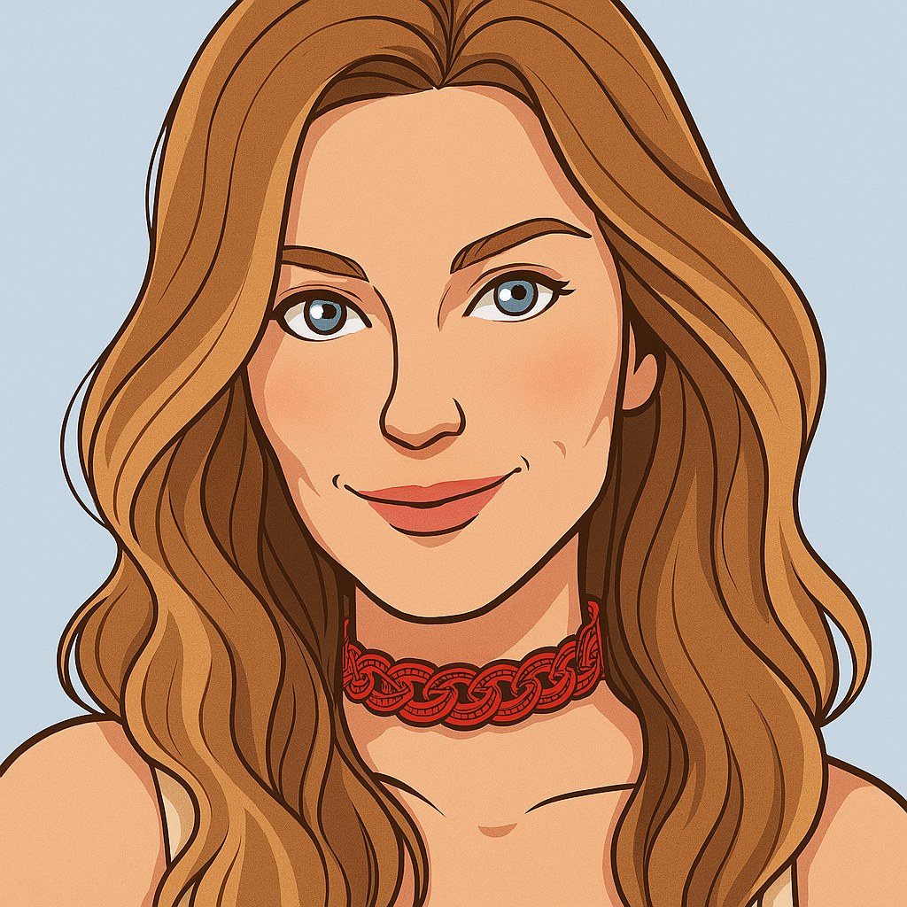 Our in-house created cartoon drawing of Amelie Lei