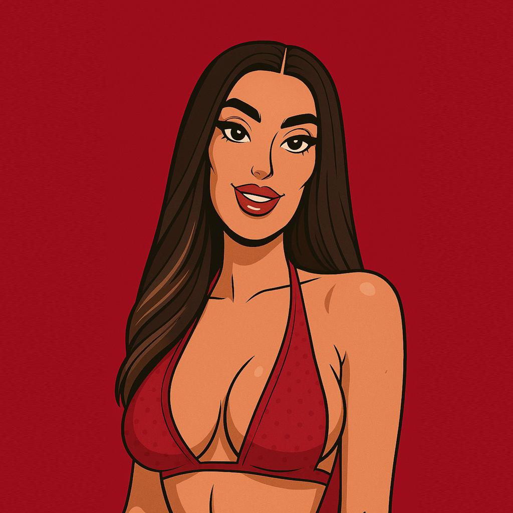 Our in-house created cartoon drawing of Ava Koxxx