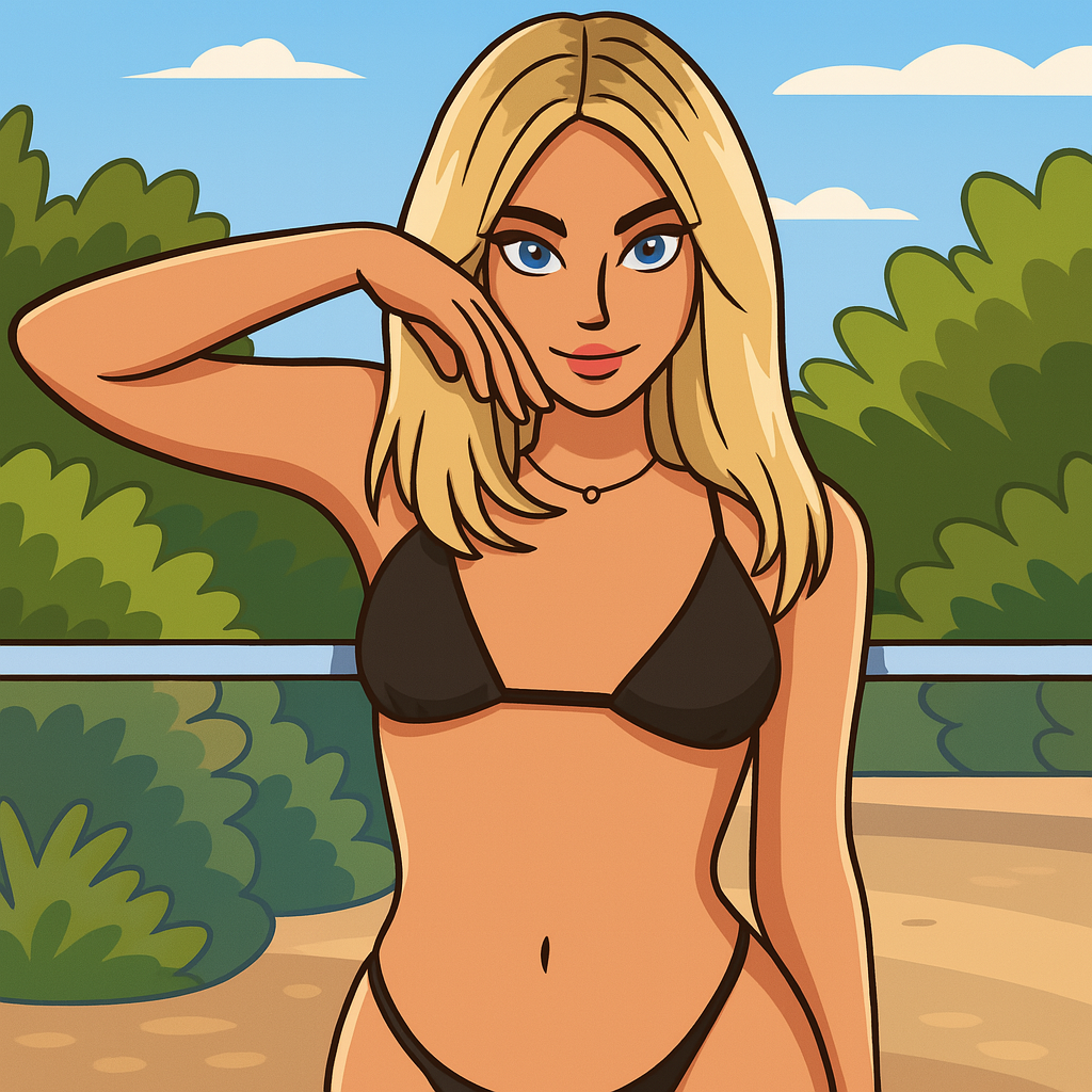 Our in-house created cartoon drawing of Lia Engel