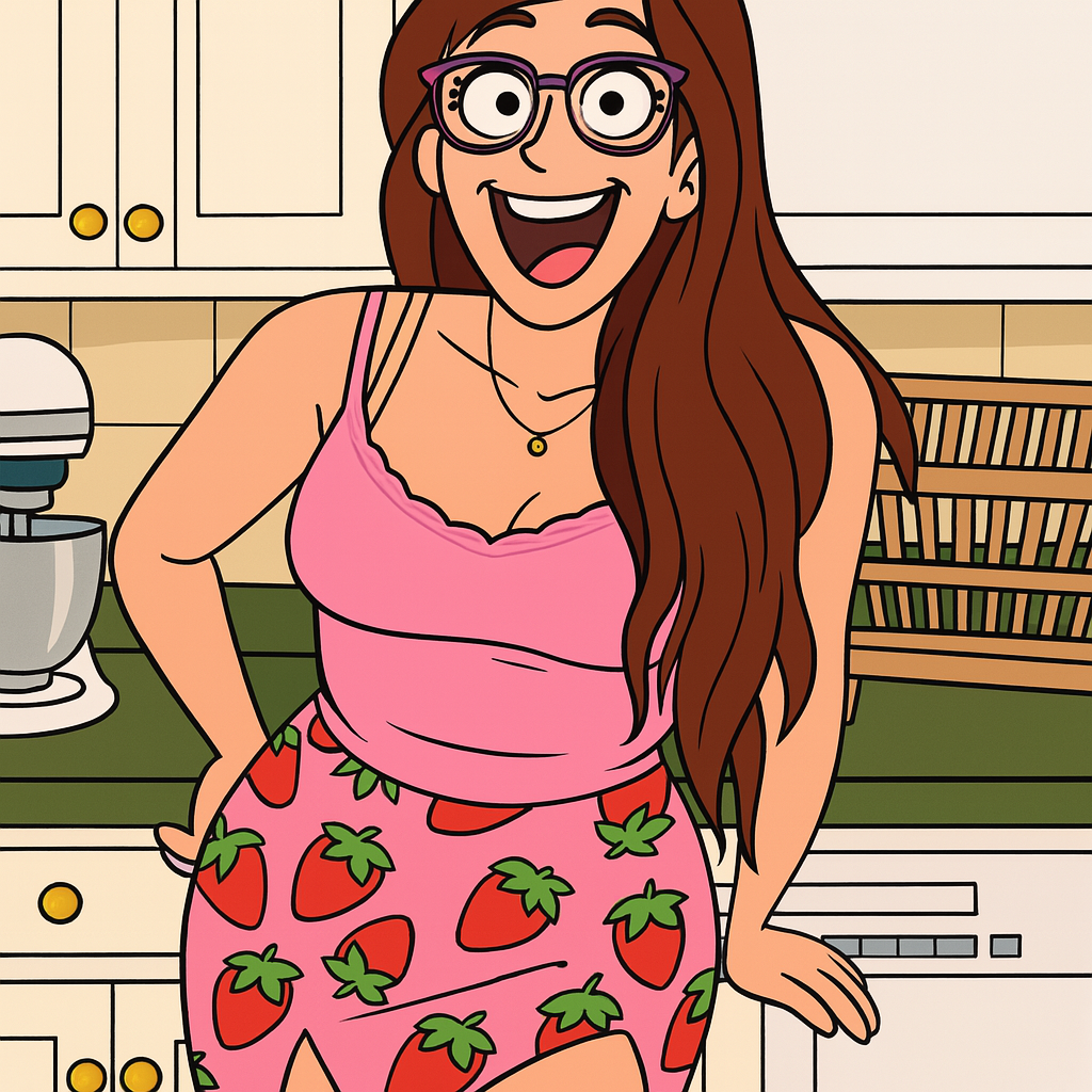 Our in-house created cartoon drawing of Lilly Vig