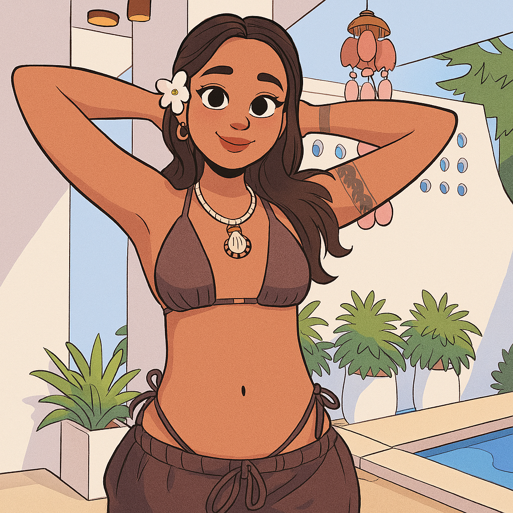 Our in-house created cartoon drawing of Mia Z