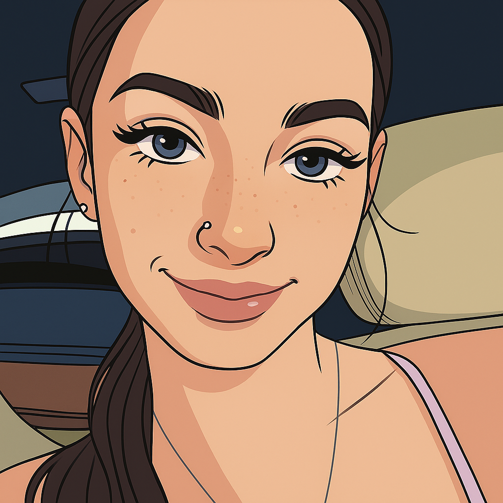 Our in-house created cartoon drawing of Sophie Tyler