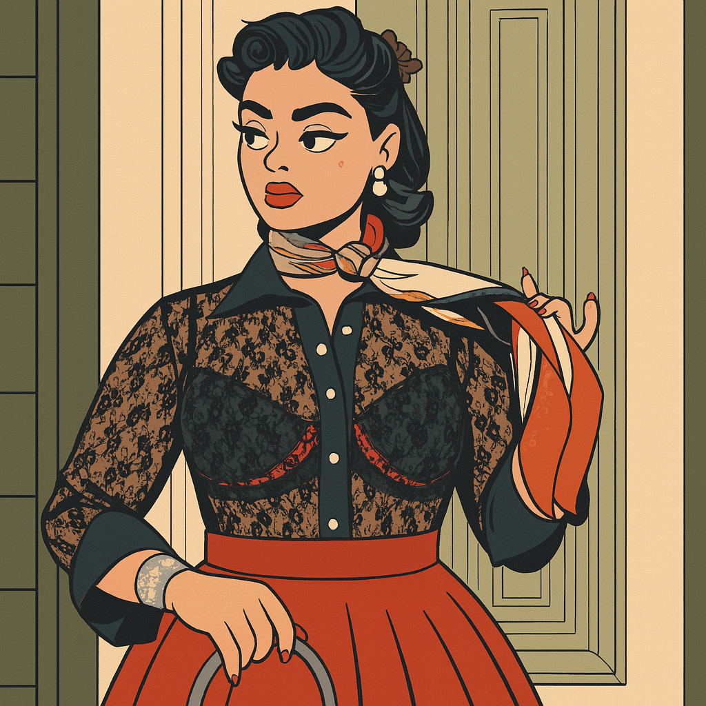 Our in-house created cartoon drawing of Stefania Ferrario