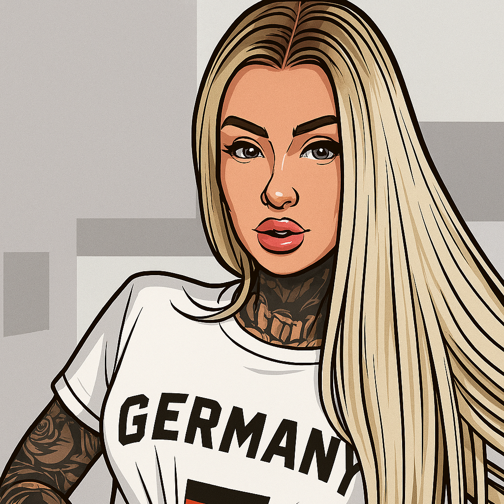 Our in-house created cartoon drawing of Vanessa Liberte