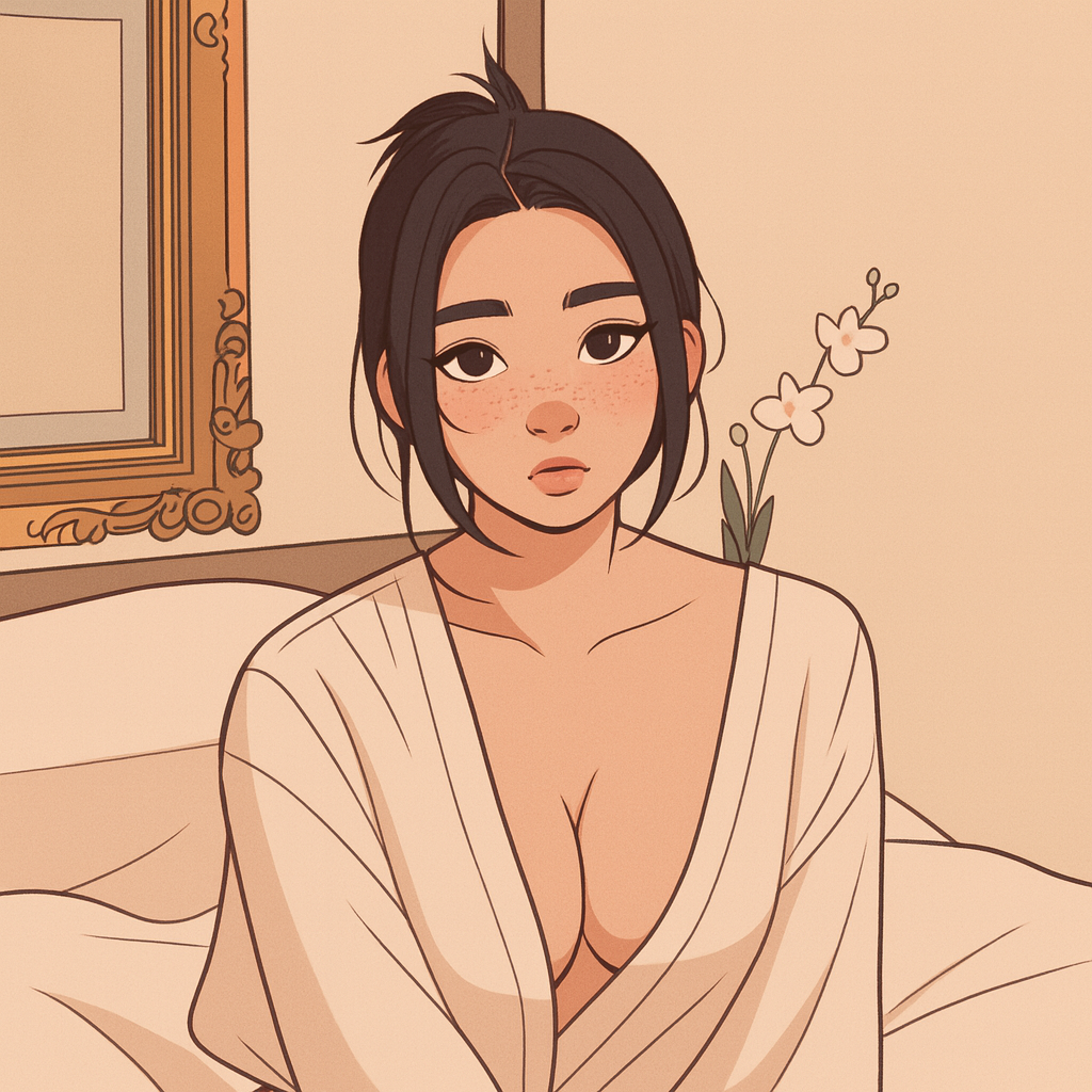 Our in-house created cartoon drawing of Aishah Sofey