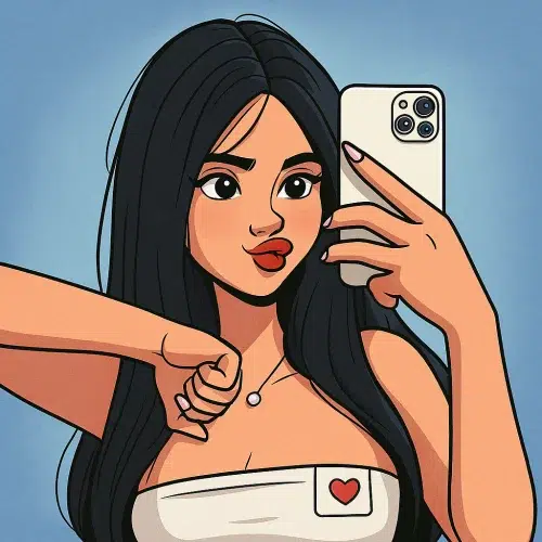 Our in-house created cartoon drawing of Alya Vural