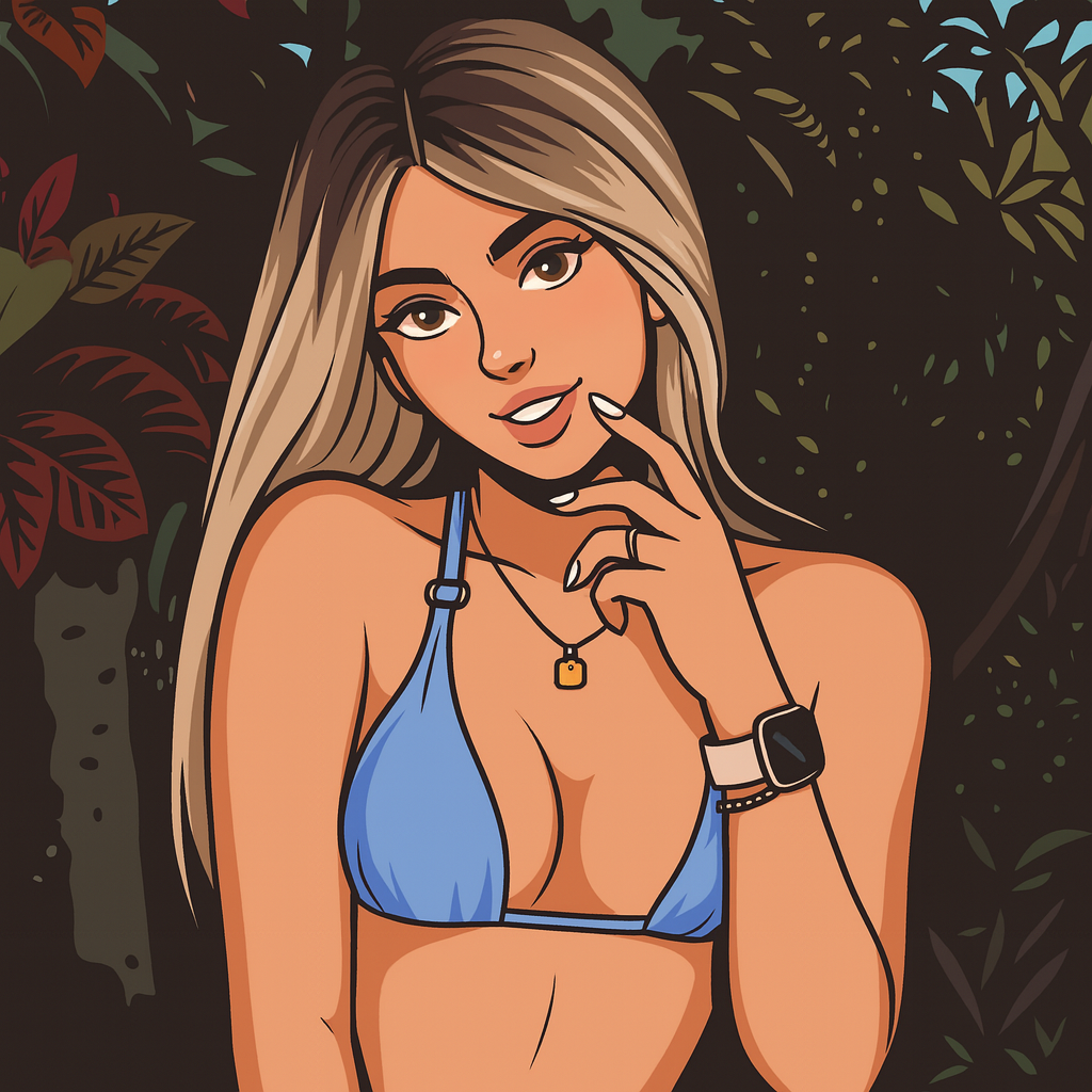 Our in-house created cartoon drawing of Ambie Bambii