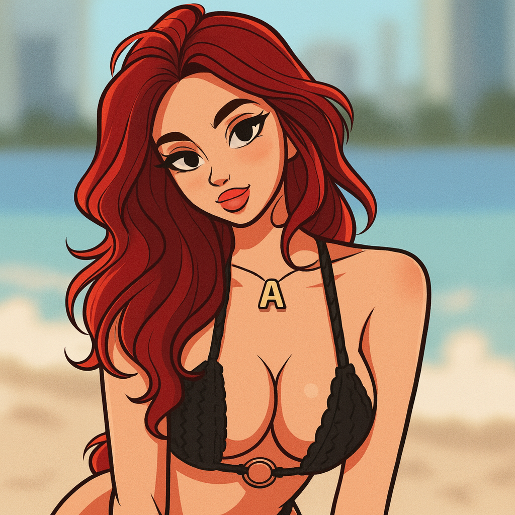 Our in-house created cartoon drawing of Andie Elle