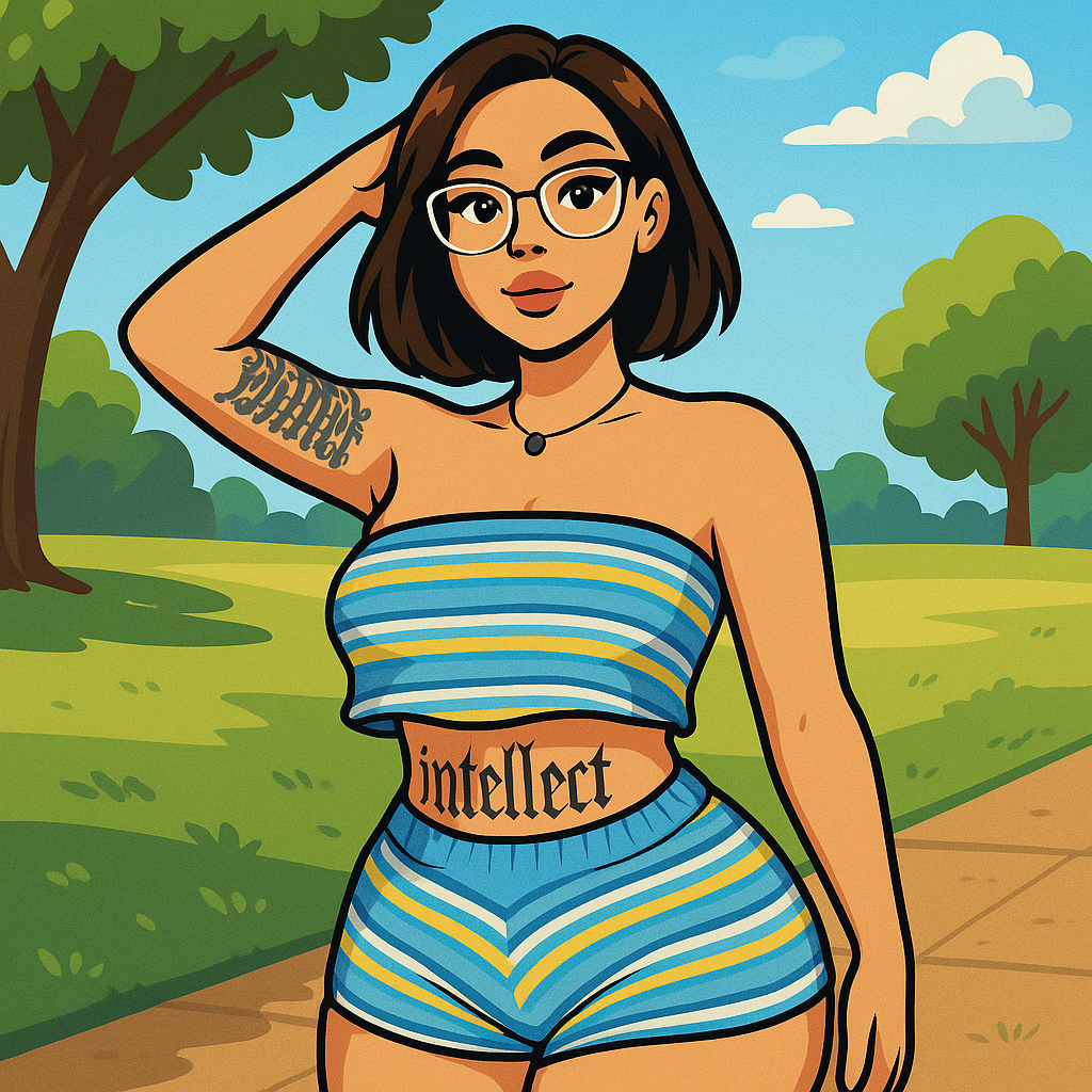 Our in-house created cartoon drawing of Blahgigi