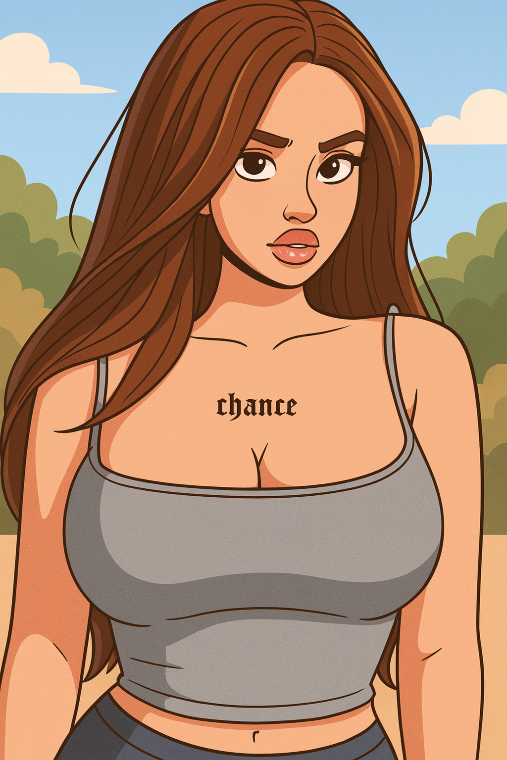 Our in-house created cartoon drawing of Comatozze