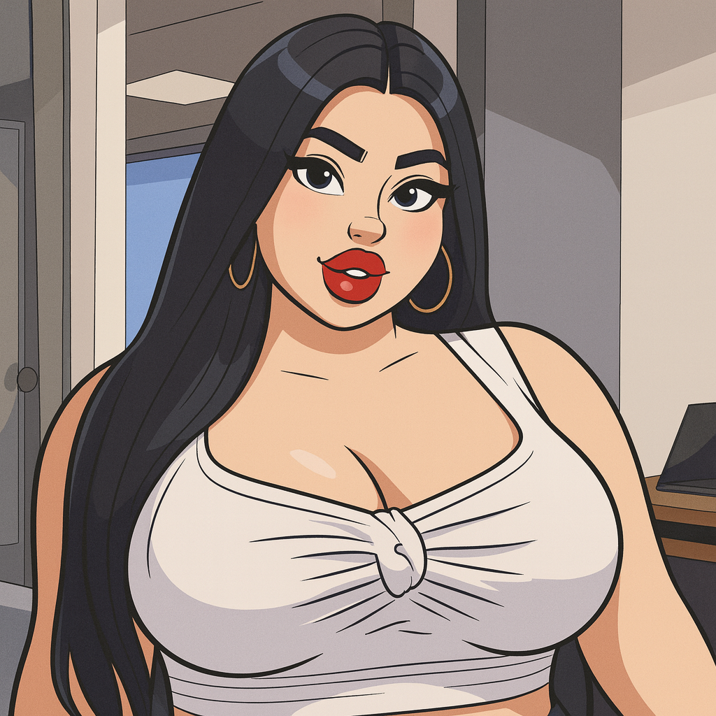 Our in-house created cartoon drawing of Crystal Lust