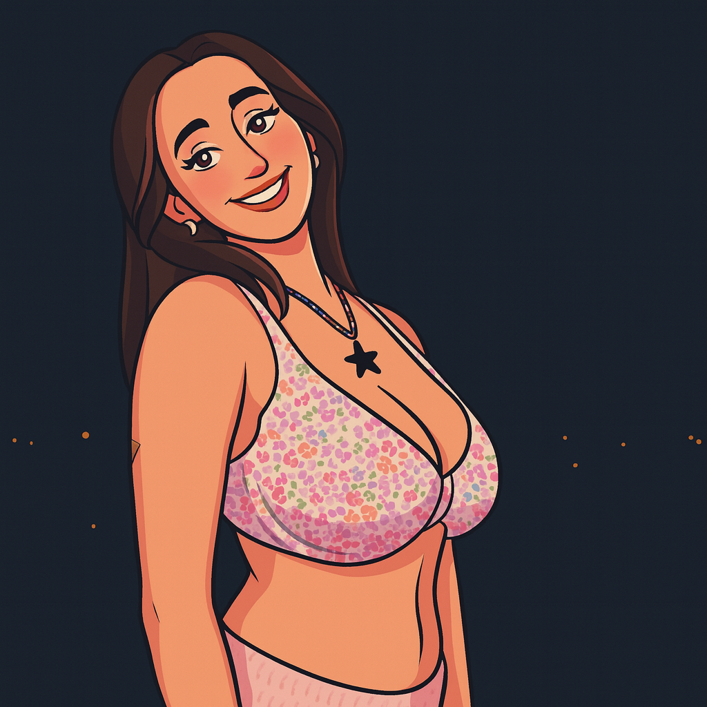 Our in-house created cartoon drawing of Devon Shae