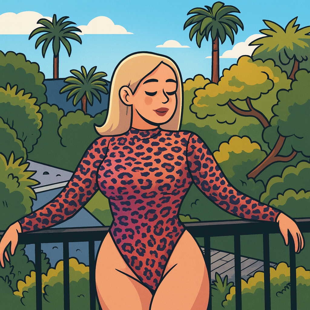 Our in-house created cartoon drawing of Holly Wolf
