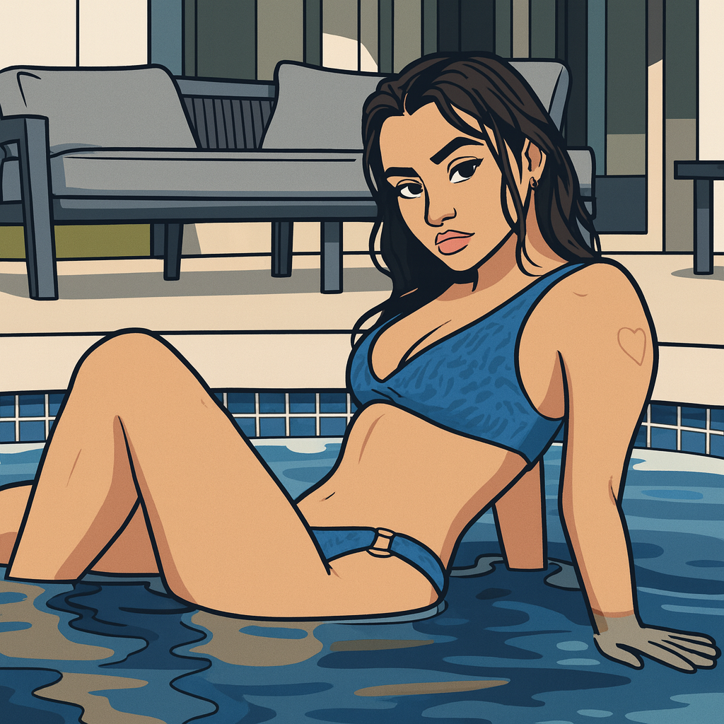 Our in-house created cartoon drawing of Jameliz