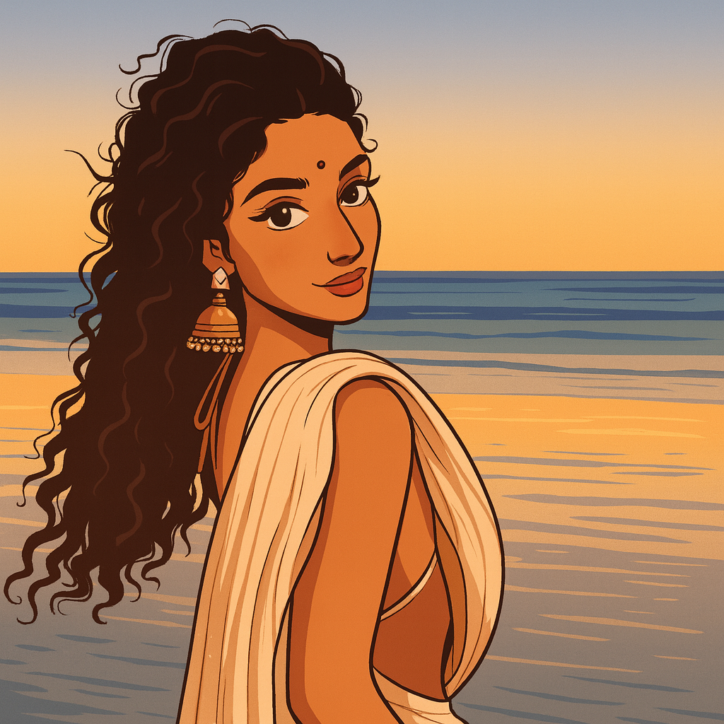 Our in-house created cartoon drawing of Jasminx