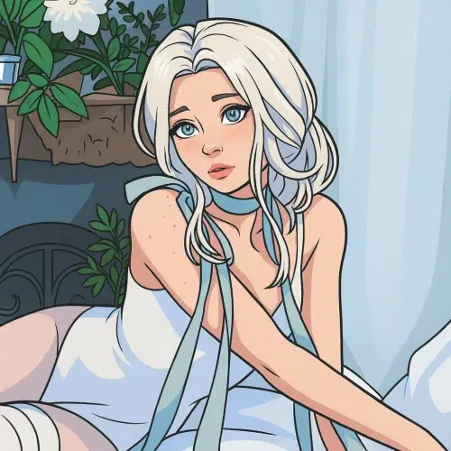 Our in-house created cartoon drawing of Norafawn