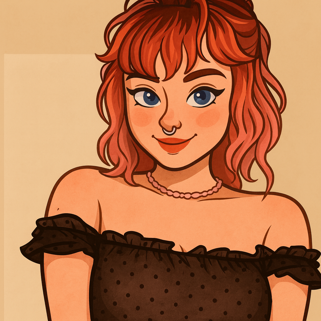 Our in-house created cartoon drawing of Abbymeows