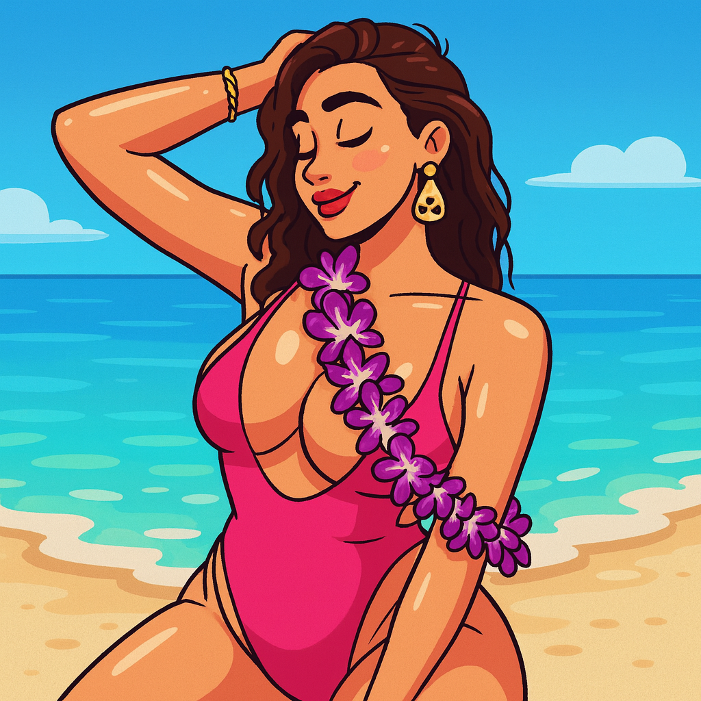 Our in-house created cartoon drawing of Ana Cheri