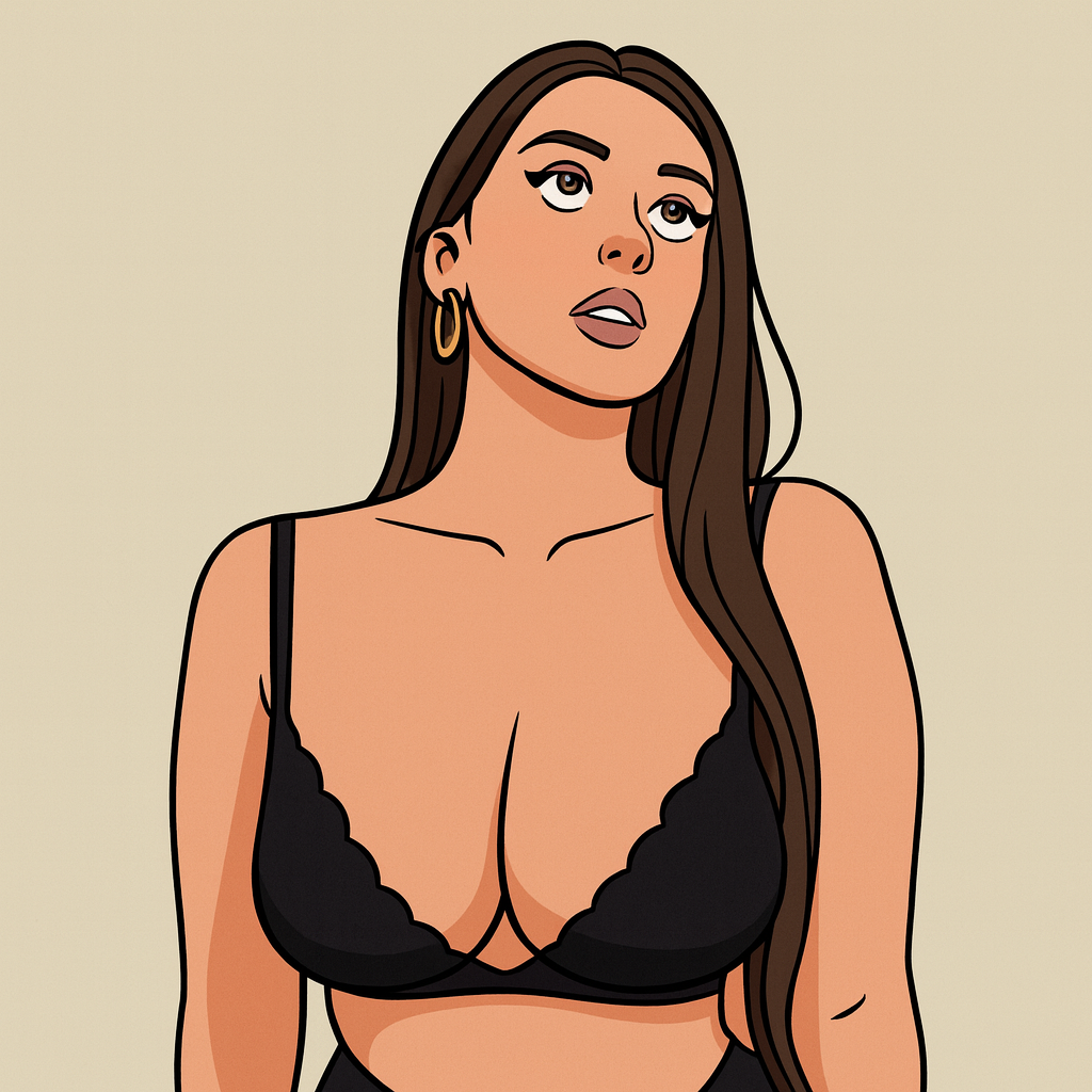 Our in-house created cartoon drawing of Anna Bianca