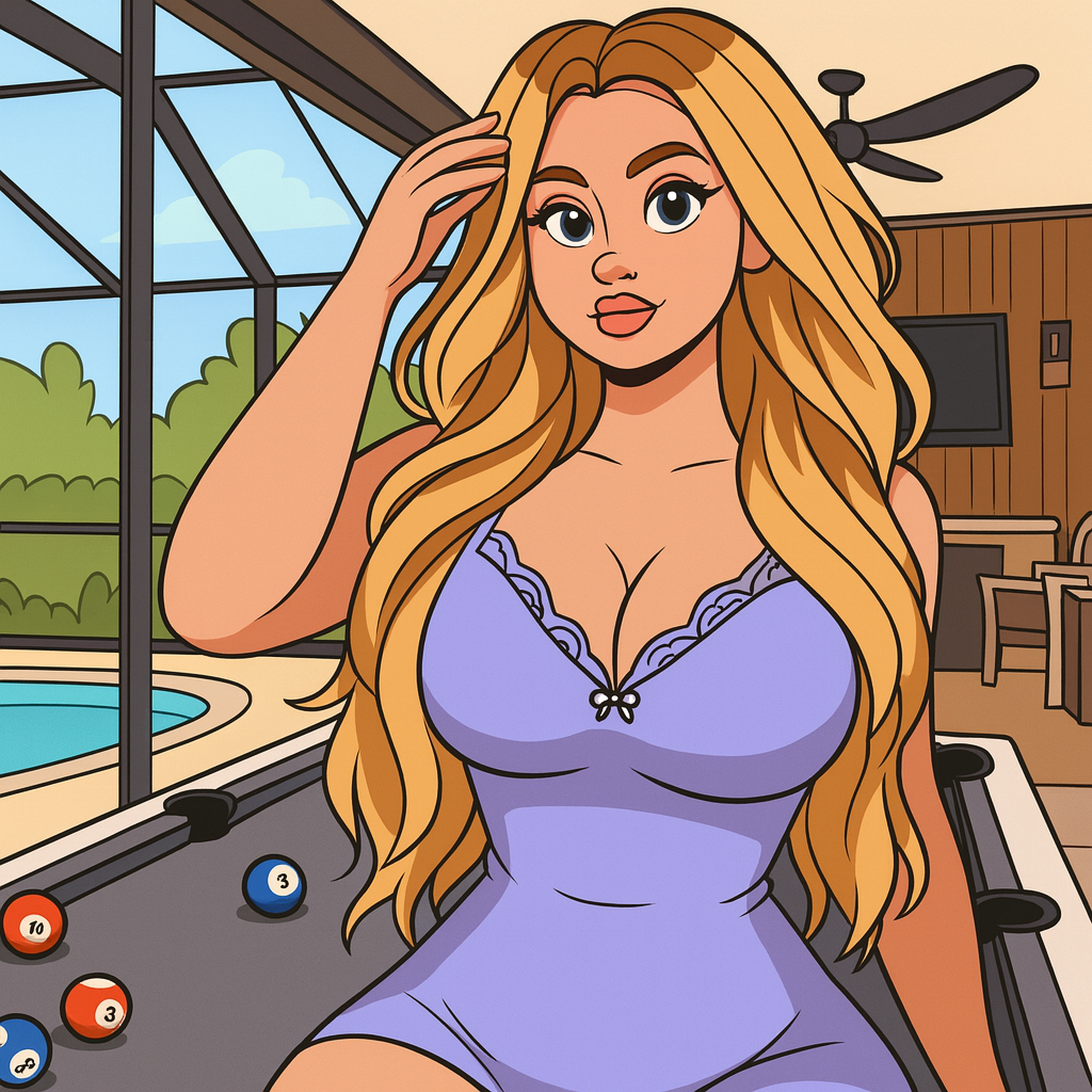 Our in-house created cartoon drawing of Anna Kopf