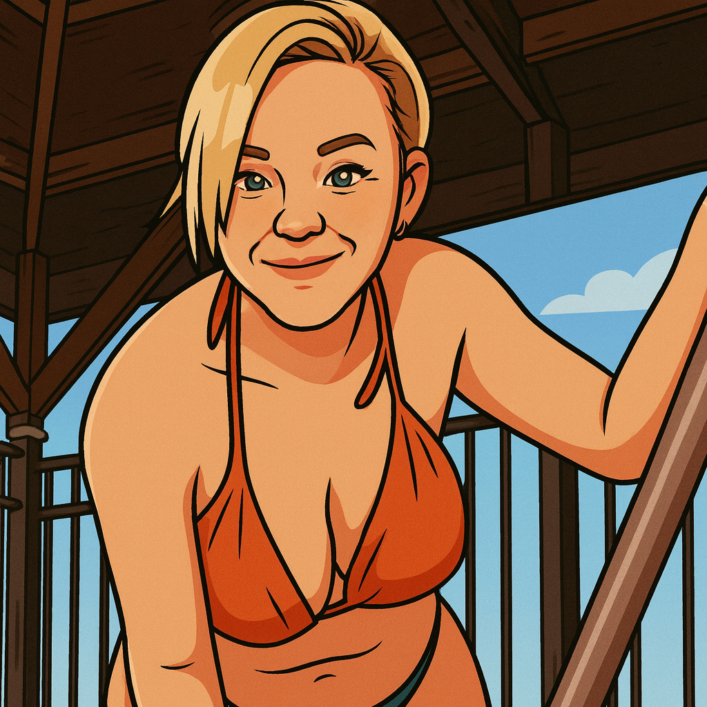 Our in-house created cartoon drawing of Crystal Sunshine