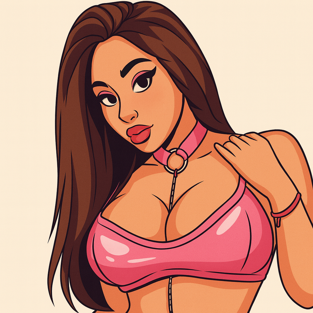 Our in-house created cartoon drawing of Paula Flores