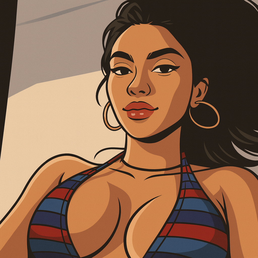 Our in-house created cartoon drawing of Amanda Trivizas