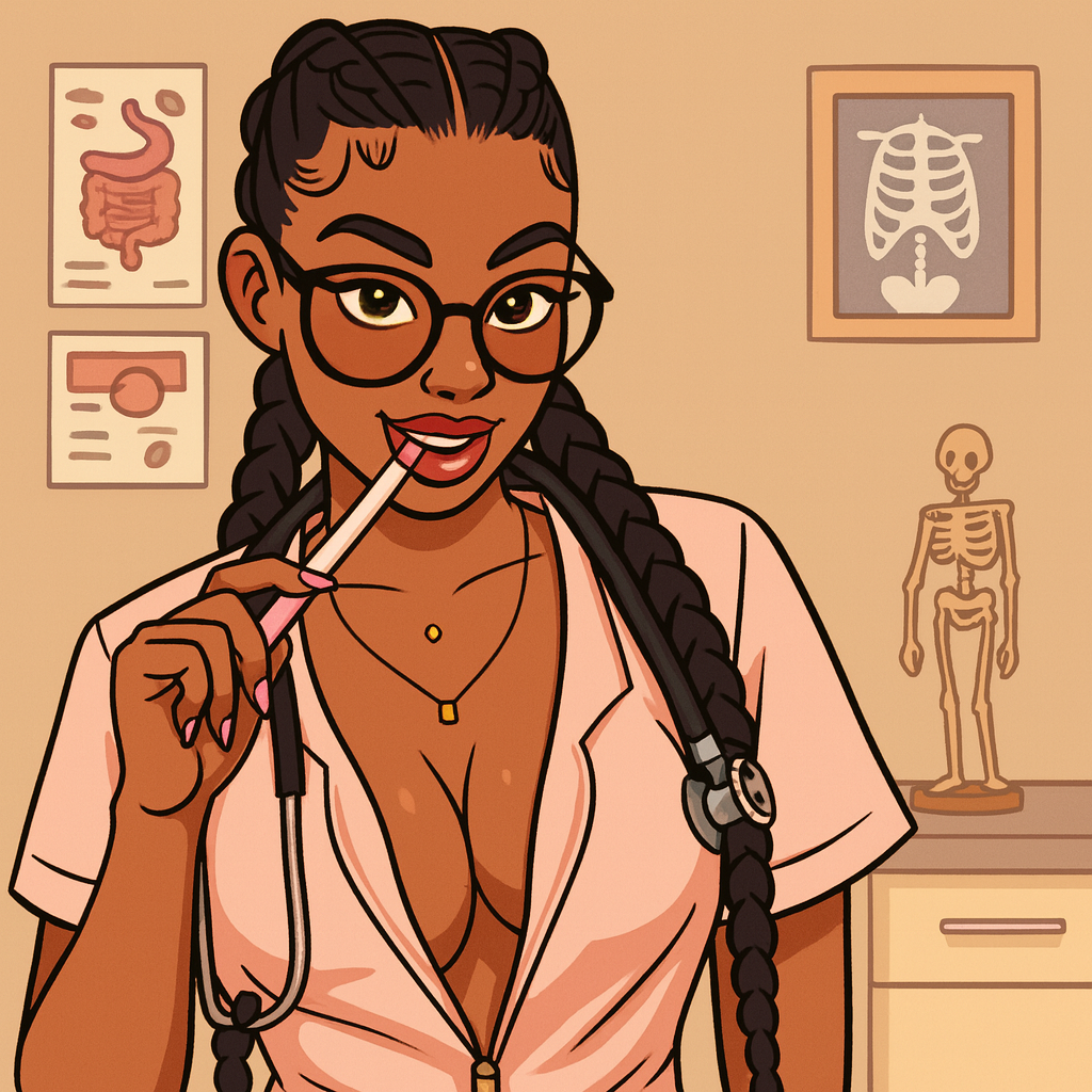 Our in-house created cartoon drawing of Antonia Mackenzie