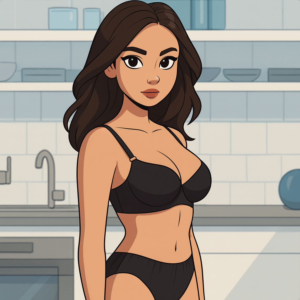 Our in-house created cartoon drawing of Ariana Marie