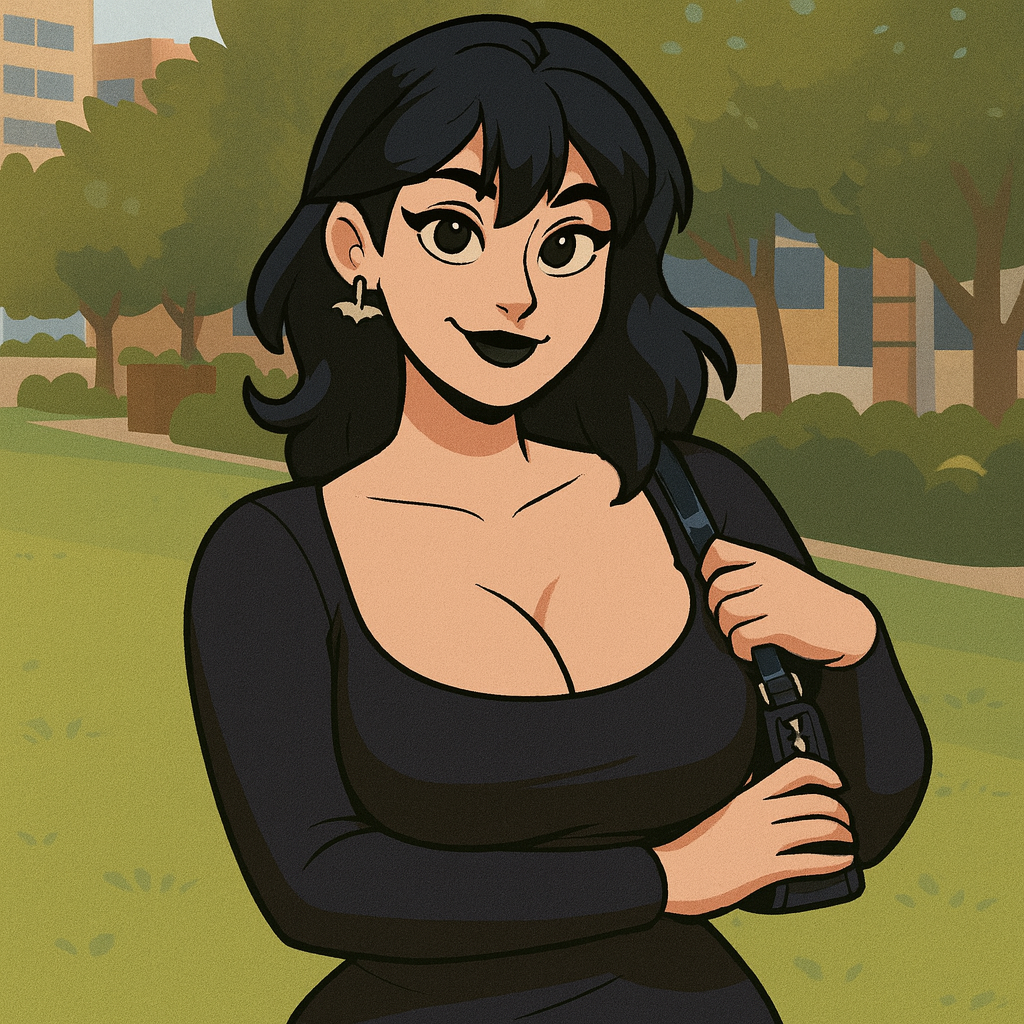 Our in-house created cartoon drawing of Buttercupcosplays