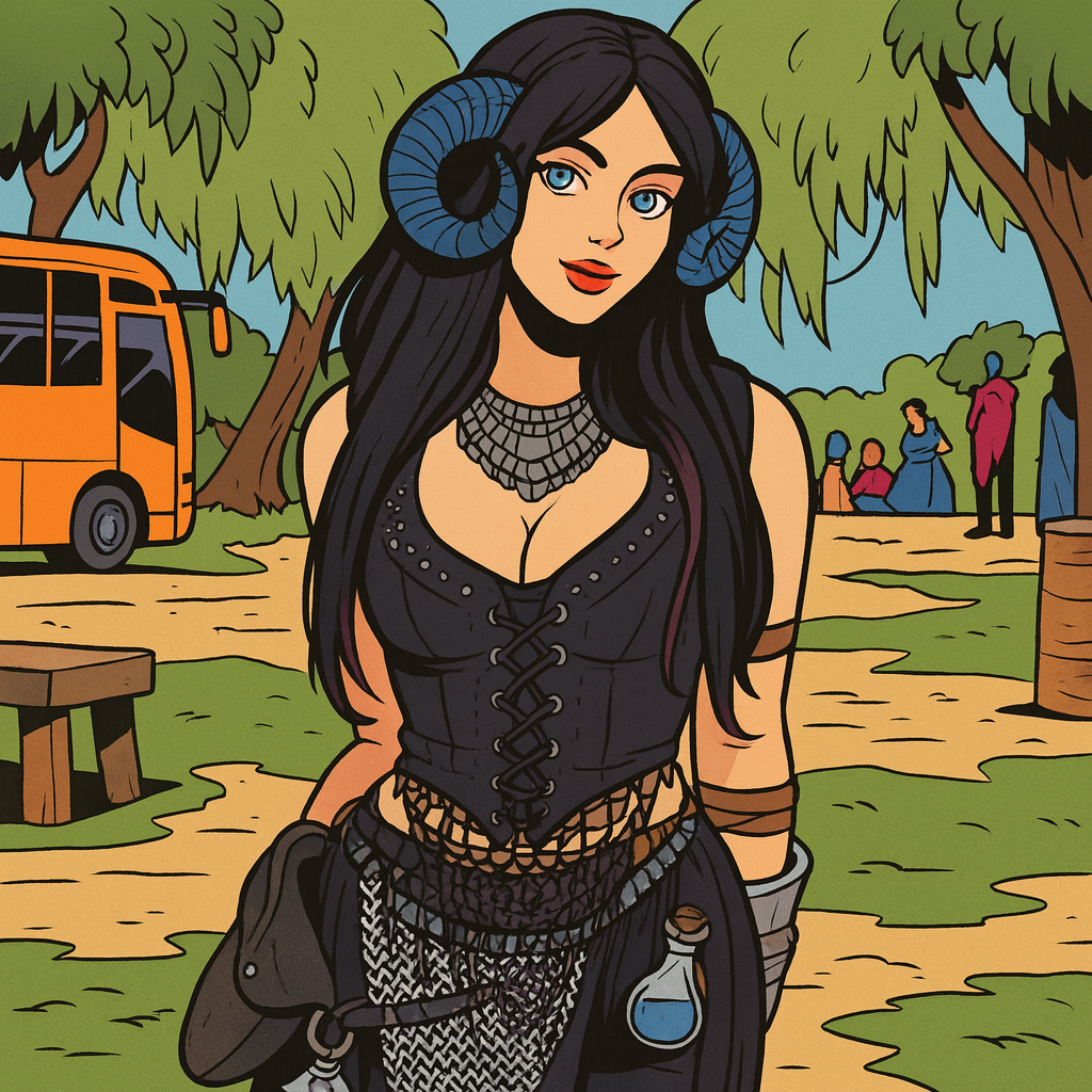 Our in-house created cartoon drawing of Candylion