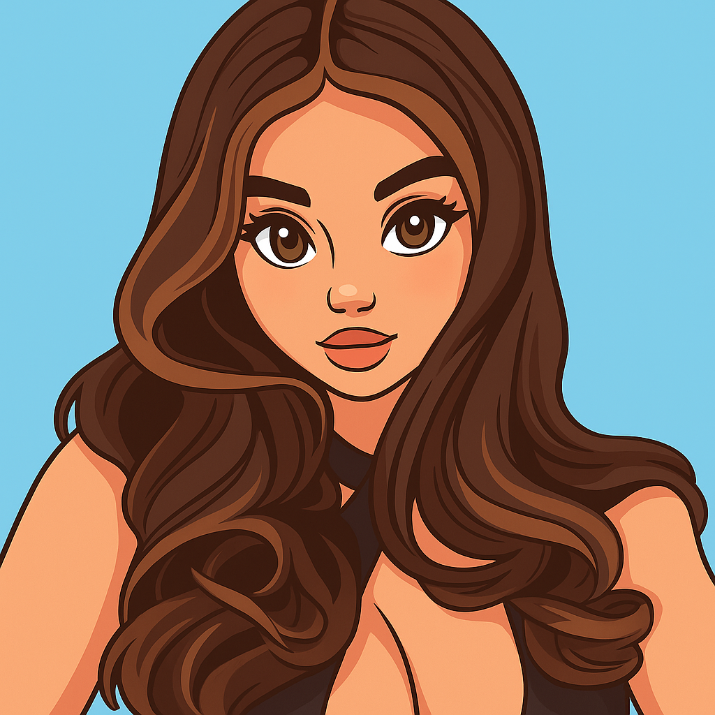 Our in-house created cartoon drawing of Demi Rose