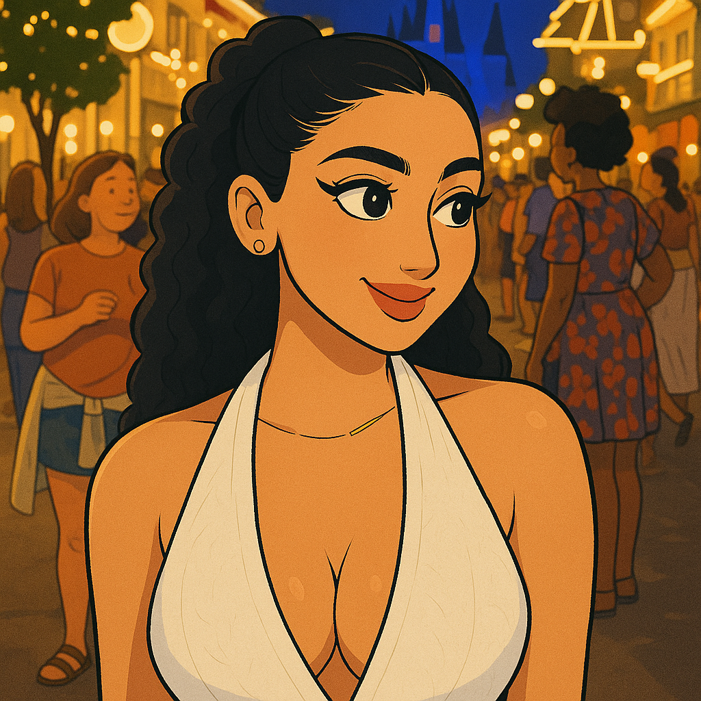 Our in-house created cartoon drawing of Diva Flawless