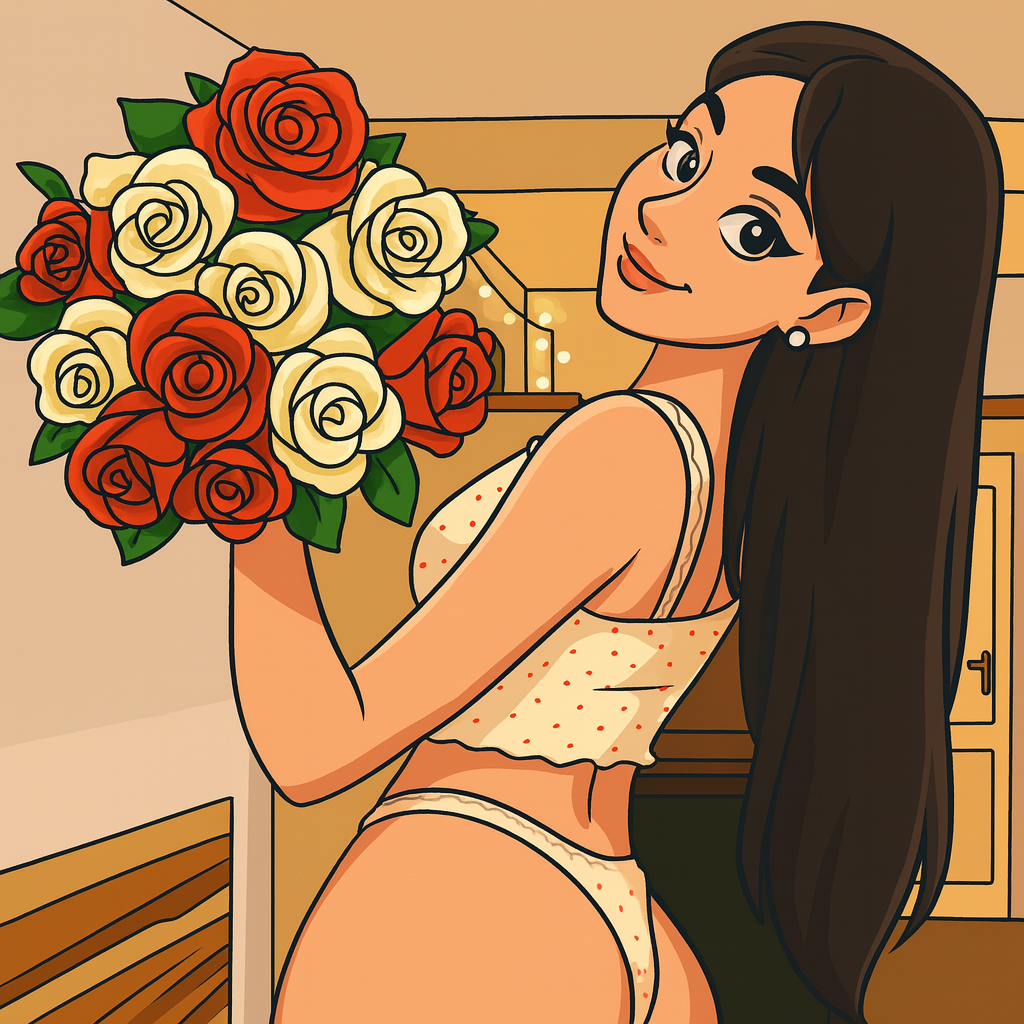 Our in-house created cartoon drawing of Emmeline