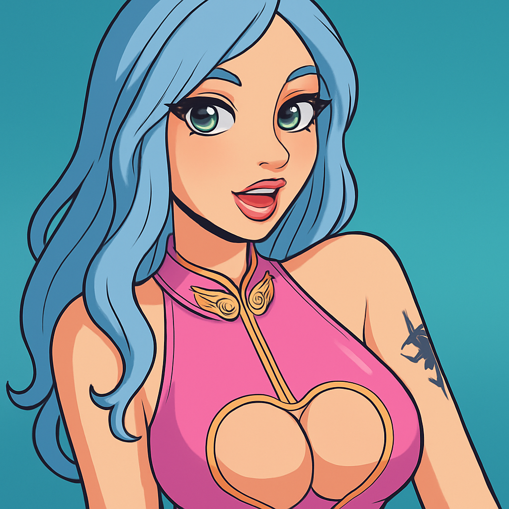 Our in-house created cartoon drawing of Luminatria