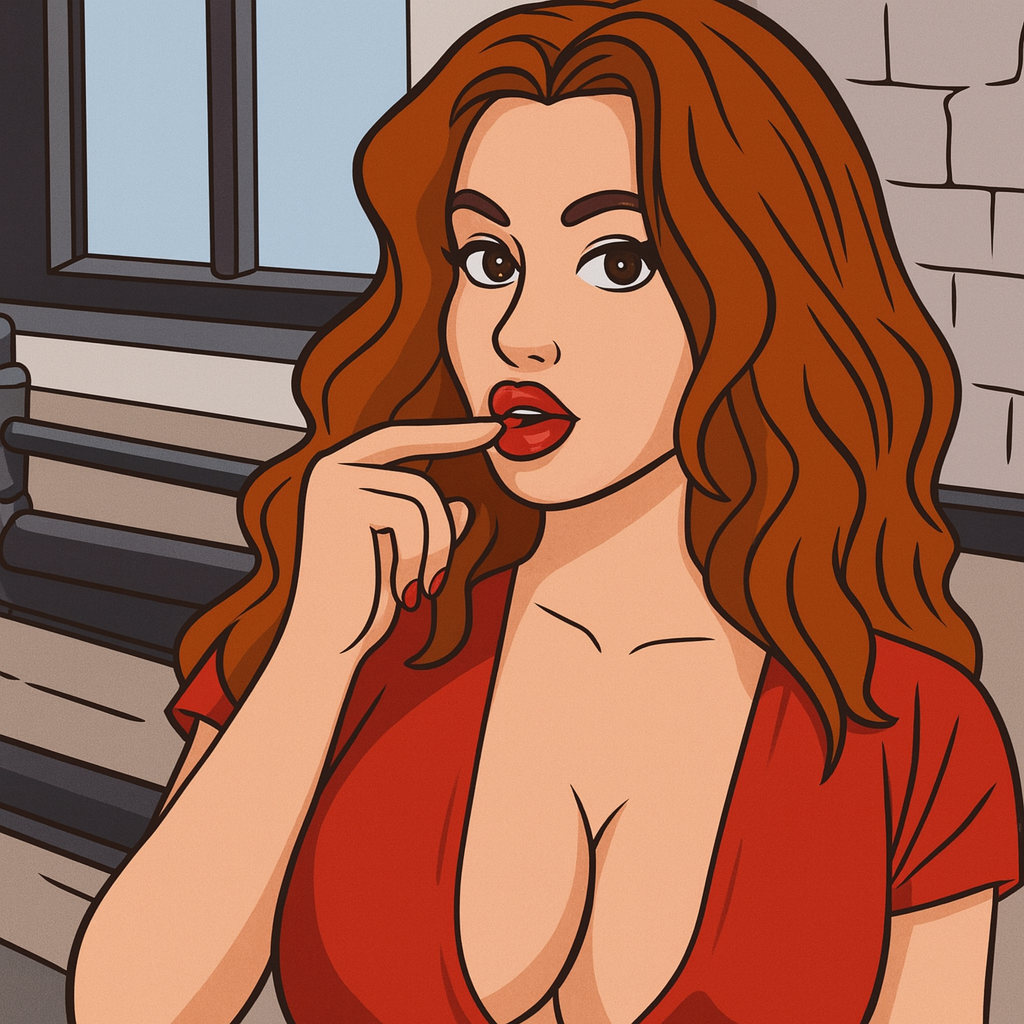 Our in-house created cartoon drawing of Miranda Faith