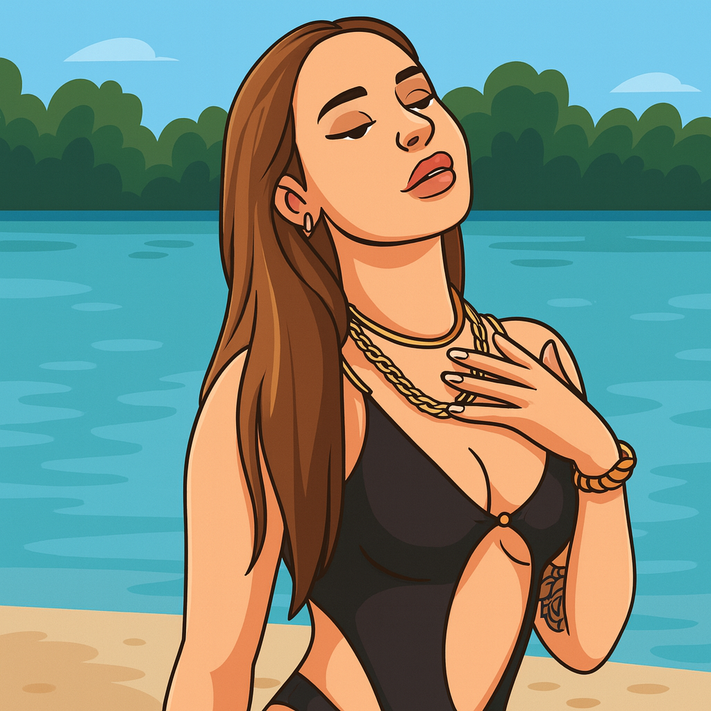 Our in-house created cartoon drawing of Sophia Reese