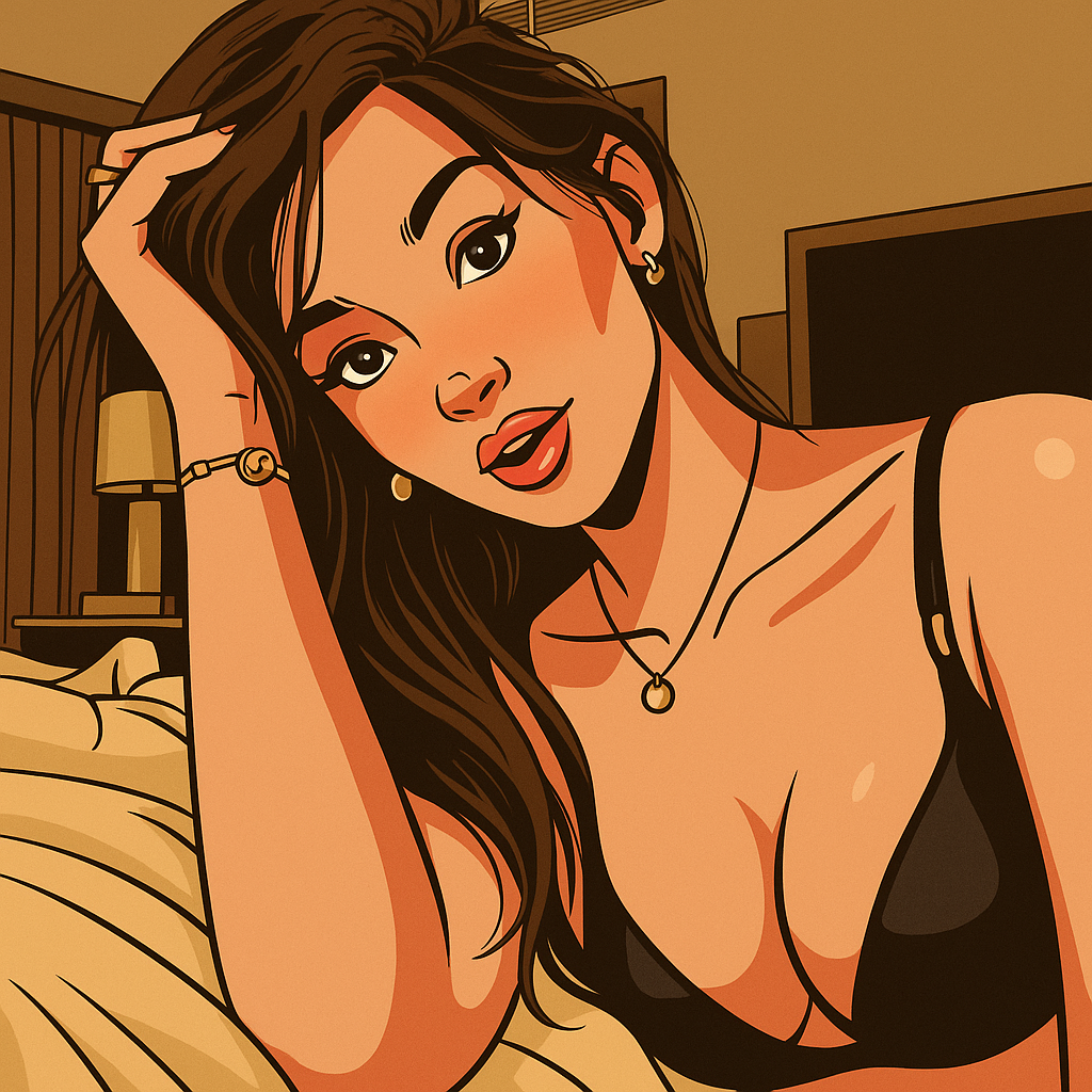 Our in-house created cartoon drawing of Ellie Leen