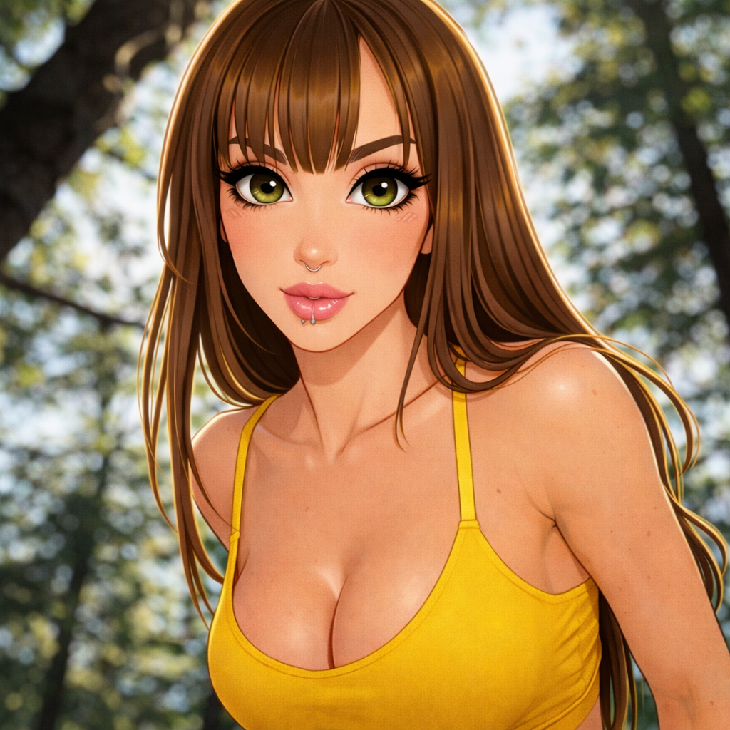 Our in-house created cartoon drawing of Maria Pia