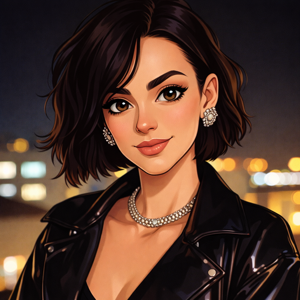 Our in-house created cartoon drawing of Monica DeMistress