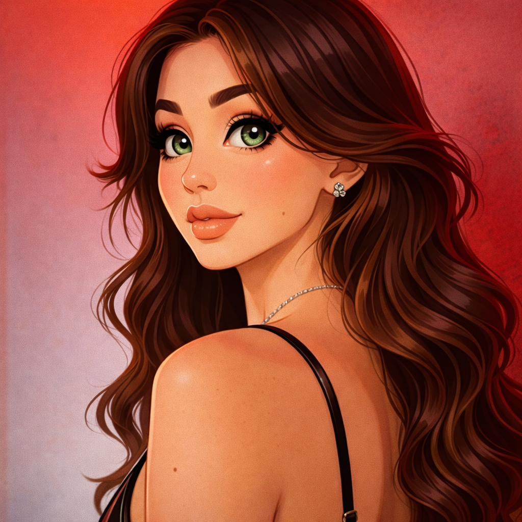 Our in-house created cartoon drawing of Tasha DeVille