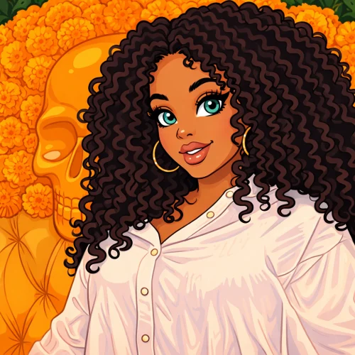 Our in-house created cartoon drawing of Eva Maxim