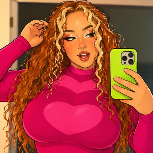 Our in-house created cartoon drawing of Gwen Adora