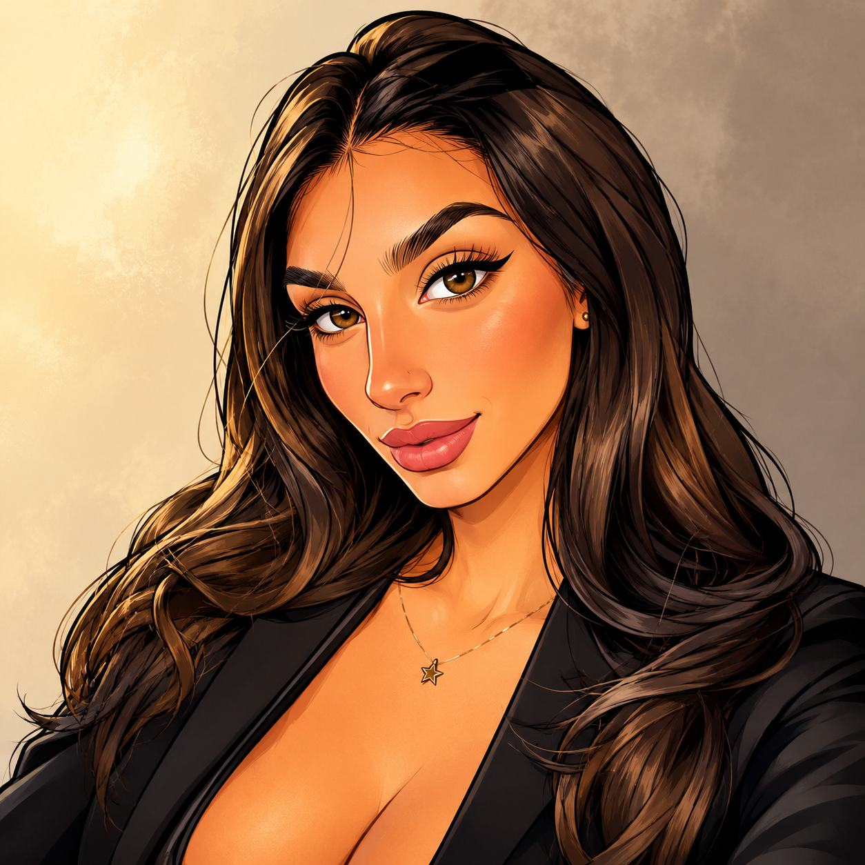 Our in-house created cartoon drawing of Ika Dauria